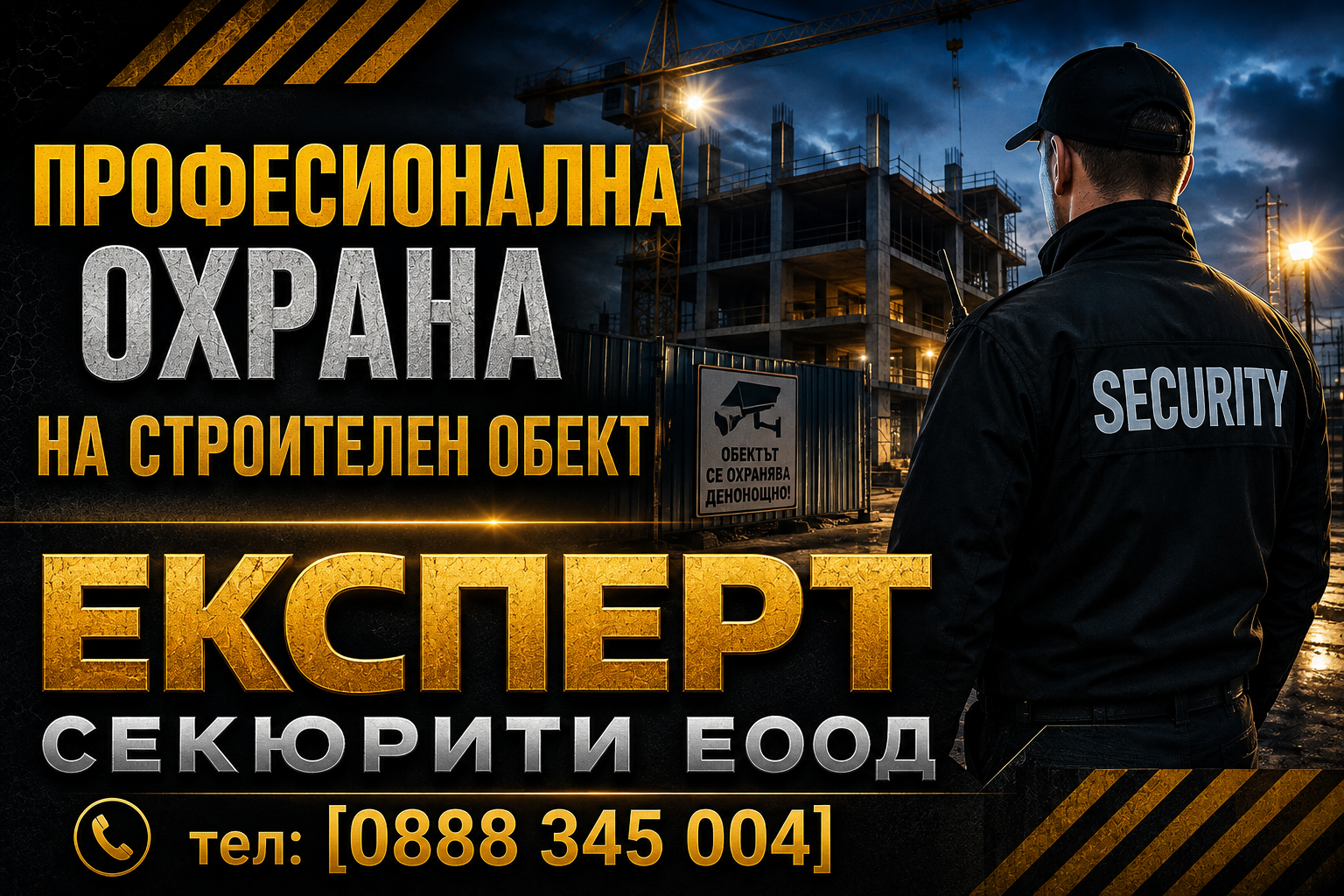Охрана на строителен обект: Стратегии за защита, превенция на рисковете и ефективна сигурност